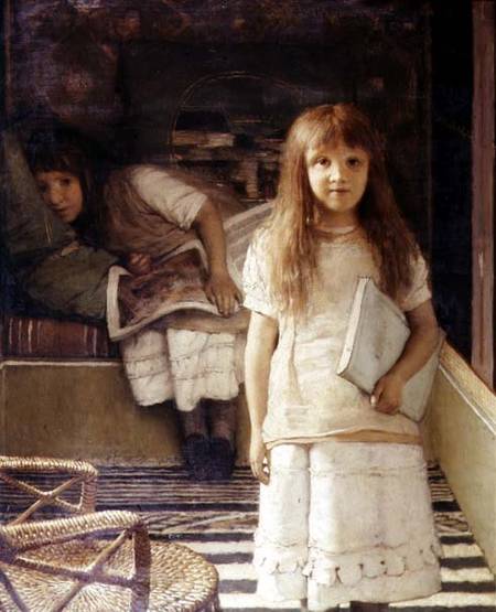 This is our Corner (Portrait of Anna and Laurense Alma-Tadema) à Sir Lawrence Alma-Tadema