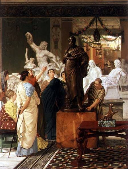 Dealer in Statues à Sir Lawrence Alma-Tadema