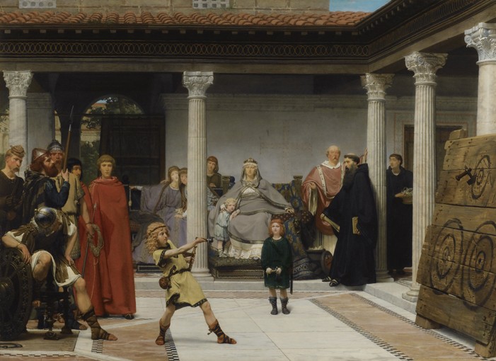 The Education of the children of Clovis à Sir Lawrence Alma-Tadema