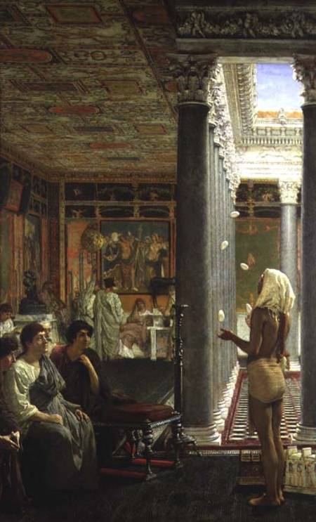 Egyptian Juggler à Sir Lawrence Alma-Tadema