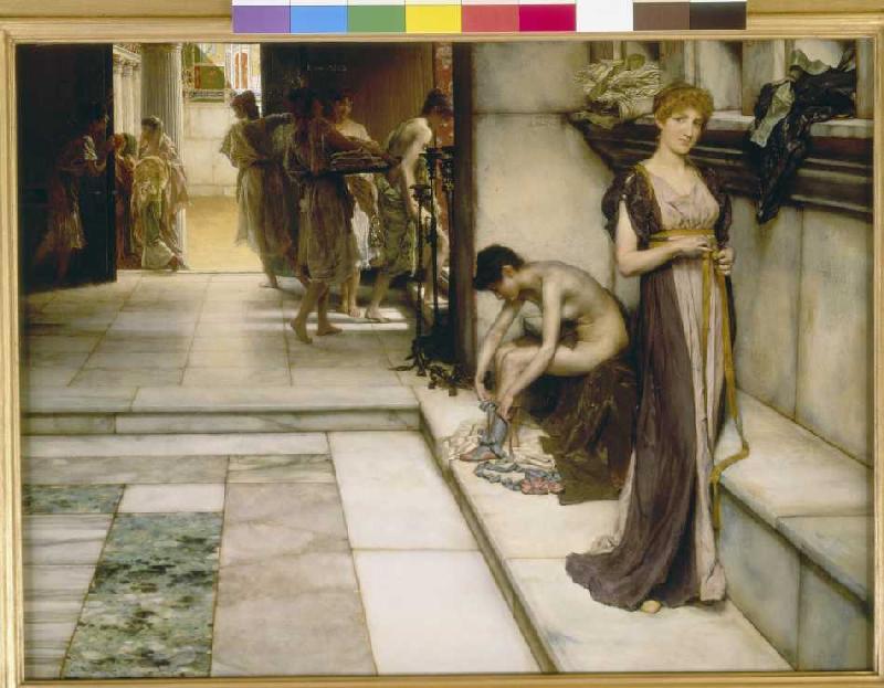 dans l'Apodyterium des sources thermales à Rome à Sir Lawrence Alma-Tadema