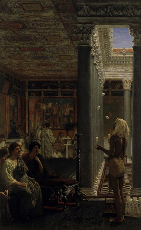 A juggler à Sir Lawrence Alma-Tadema