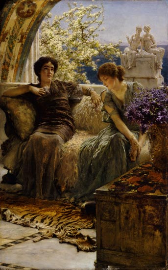 Unwelcome Confidences à Sir Lawrence Alma-Tadema