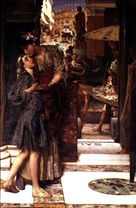 The Parting Kiss à Sir Lawrence Alma-Tadema