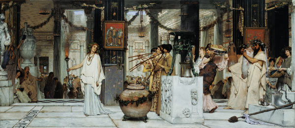 The Vintage Festival in Ancient Rome à Sir Lawrence Alma-Tadema