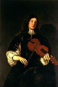 Un joueur de violon à Sir Peter Lely