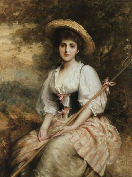 Mrs. Stuart M. Samuel as Phyllida, The Shepherdess à Sir Samuel Luke Fildes