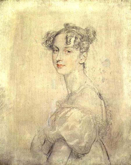 Portrait of Princess Darya Lieven (1785-1857), 1820-23 (pencil, red and white à Sir Thomas Lawrence