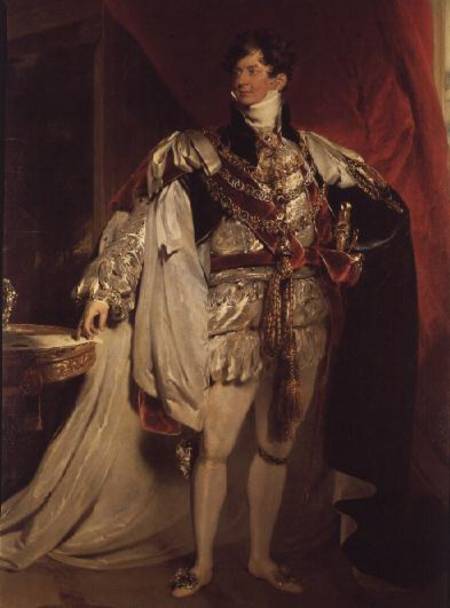 The Prince Regent, later George IV (1762-1830) in his Garter Robes à Sir Thomas Lawrence