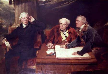 Sir Francis Baring, Banker and Director of the East India Company, with his Associates à Sir Thomas Lawrence