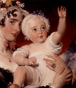 Priscilla dame Burghesh avec leur fils George