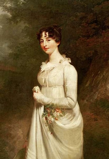 Portrait of Marcia. B. Fox (detail of 272237) à Sir William Beechey