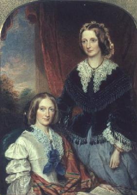 L to R Helen Shelley (1799-1885) and Margaret Shelley (1801-87)