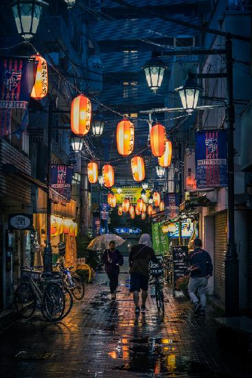 Night  street in tokyo