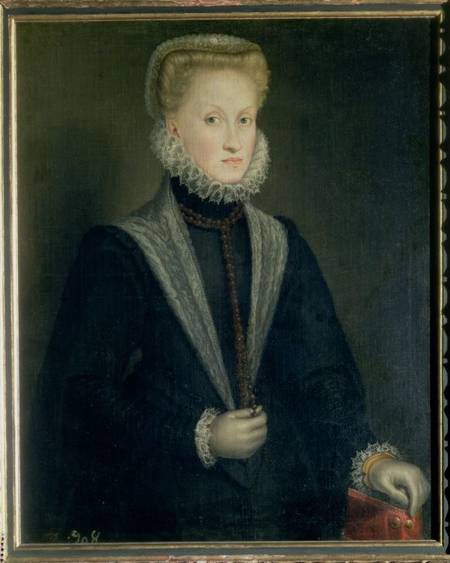 Anne of Austria, Queen of Spain (1549-80), wife of Philip II of Spain (1527-98) à Sofonisba Anguisciola