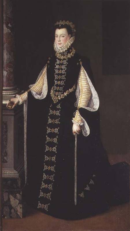 Isabella of Valois, Queen of Spain (1545-68), wife of King Philip II of Spain (1556-98) à Sofonisba Anguisciola