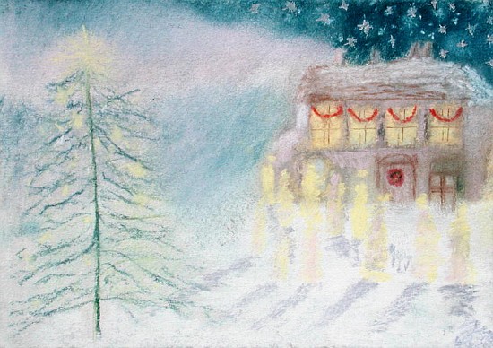 Christmas Eve, 1995 (pastel on paper)  à Sophia  Elliot