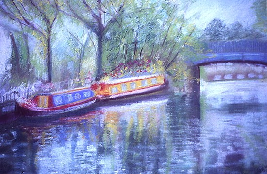 Little Venice, Regent''s Canal, 1996 (oil on canvas)  à Sophia  Elliot