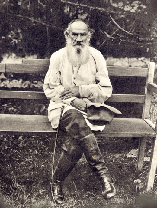 Leo Tolstoy on his 75th birthday. Yasnaya Polyana à Sophia Andreevna Tolstaya