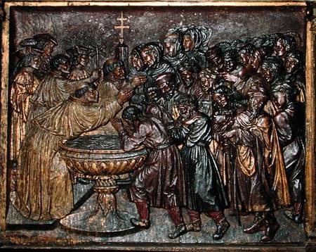 Baptism of the Moors à École espagnole