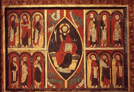 Christ and His Apostles à École espagnole