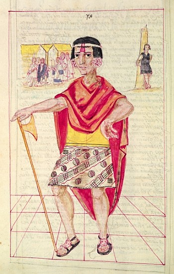 Illustration from ''Historia y Genealogia Real de los Reyes Incas del Peru, de sus hechos, costumbre à École espagnole