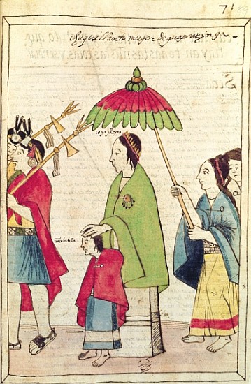 Illustration of an Inca Queen from ''Historia y Genealogia Real de los Reyes Incas del Peru, de sus  à École espagnole