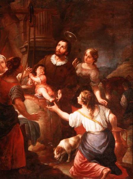 St. Isidore and the Miracle at the Well, School of Madrid à École espagnole