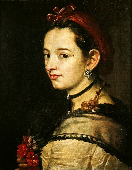 Portrait of a woman à École espagnole