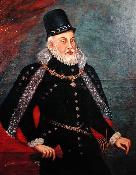 Portrait of Philip II (1527-98) of Spain à École espagnole