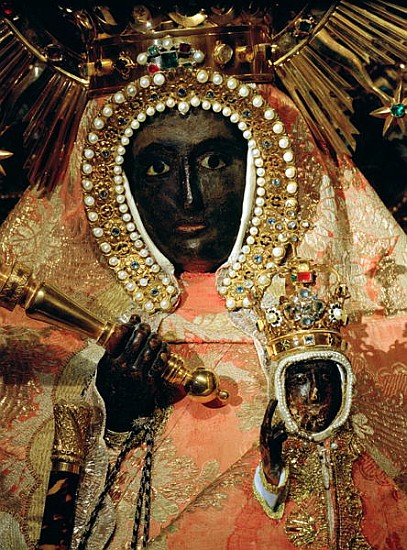 The Guadalupe Madonna (detail of 186934) à École espagnole