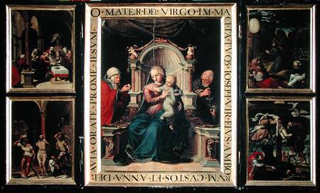 Triptych from the Capilla de las Reliquias à École espagnole