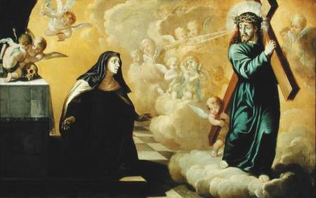 The Vision of St. Teresa à École espagnole
