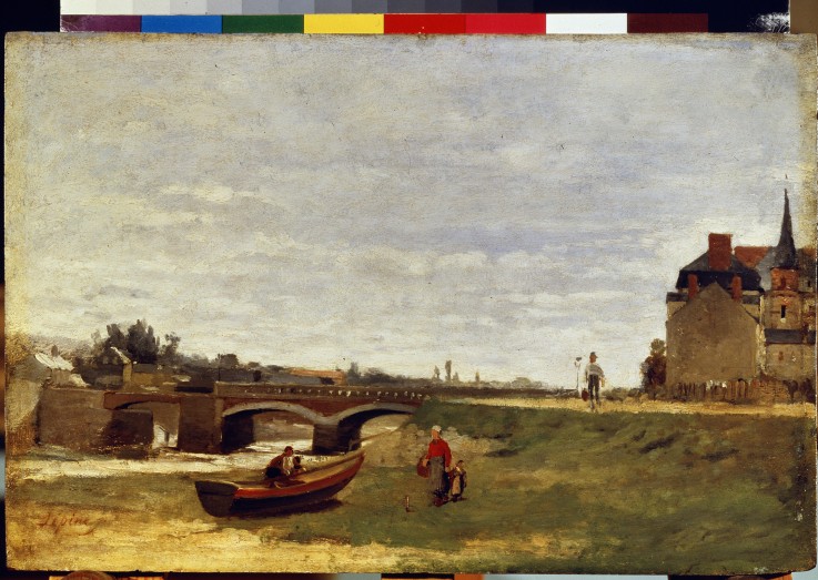 Landscape with a bridge à Stanislas Lépine