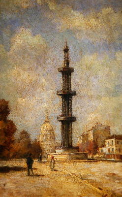 The Puits de Grenelle (oil on canvas) à Stanislas Victor Edouard Lepine