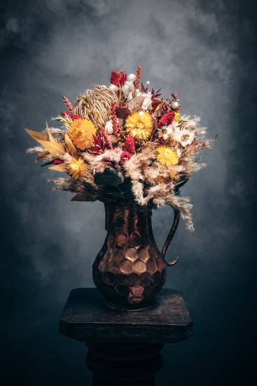 Bouquet de fleurs séchées Couleurs de récolte