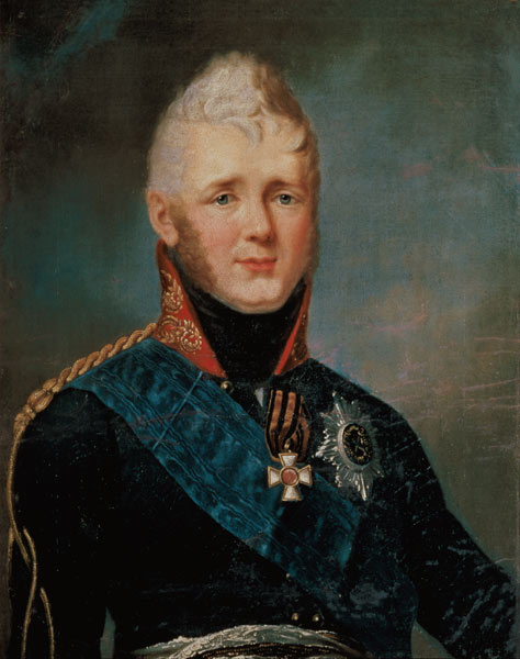 Portrait of Emperor Alexander I (1777-1825) à Stepan Semenovich Shchukin