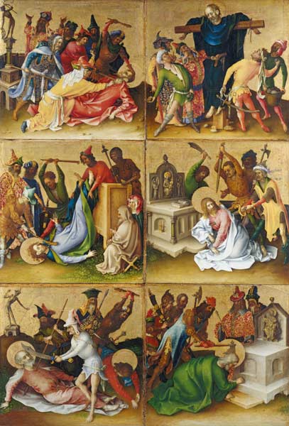 Martyrdom of the Apostles. Right panel à Stephan Lochner