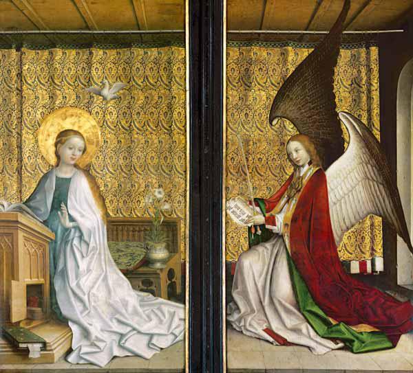 autel des trois rois dans la cathédrale annonciation de Cologne Marie