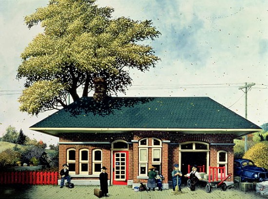 The Train Station, Autumn, from The Four Seasons in Quebec  à Stéphane  Poulin
