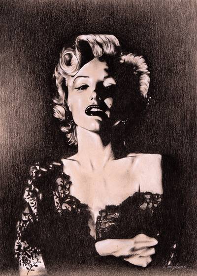 Marilyn Monroe en robe de soirée