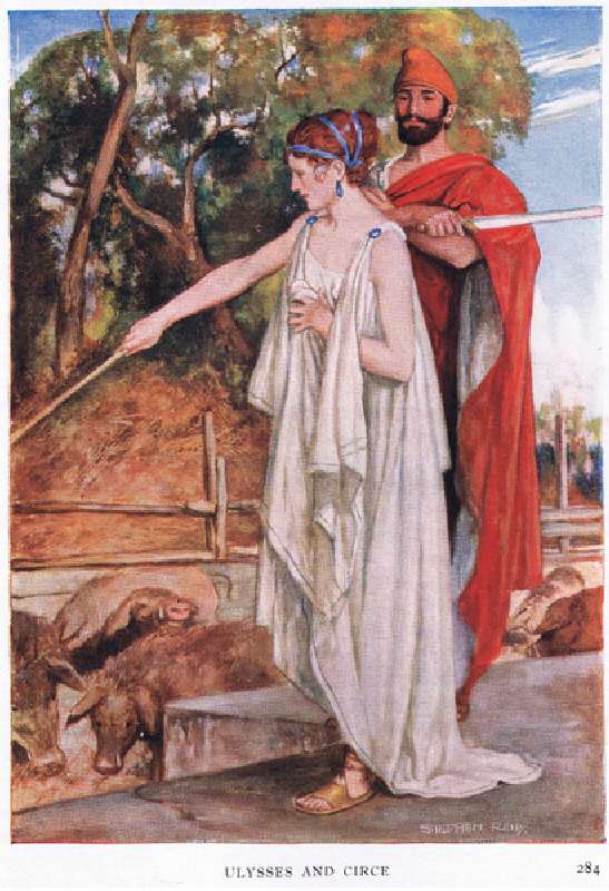 Ulysses and Circe, 1938 (colour litho) à Stephen Reid