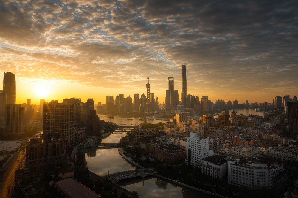Sunrise in Shanghai à Steve Zhang