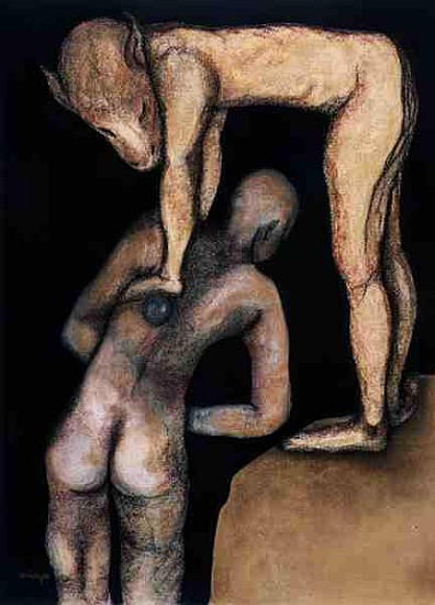 Playing the Game, 1999 (pastel on paper)  à Stevie  Taylor