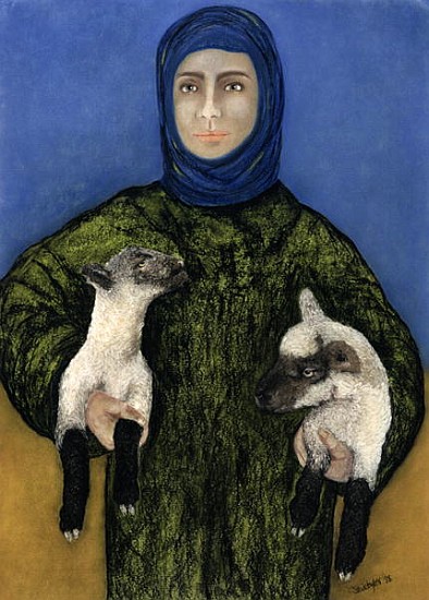 Shepherdess, 1998 (pastel on paper)  à Stevie  Taylor