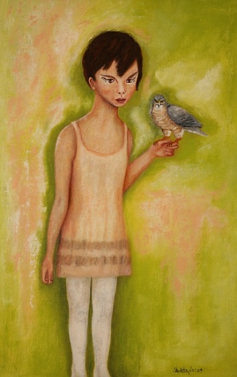 Trust-Girl with a Sparrow Hawk à Stevie  Taylor