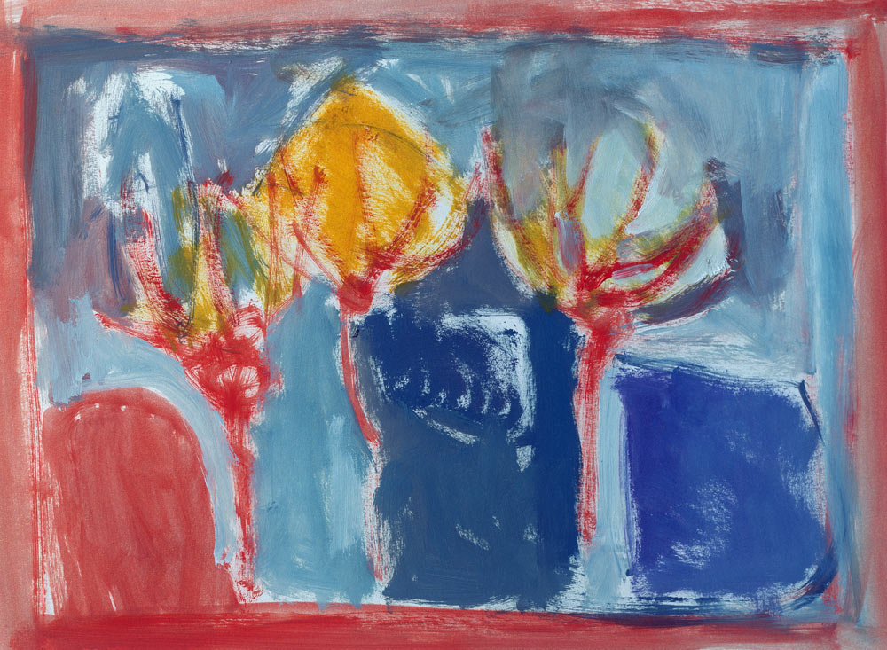 Three Trees, 2002 (acrylic on paper)  à Sue  Jamieson