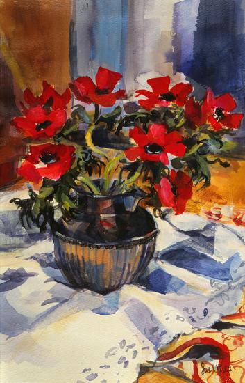 Red anemones