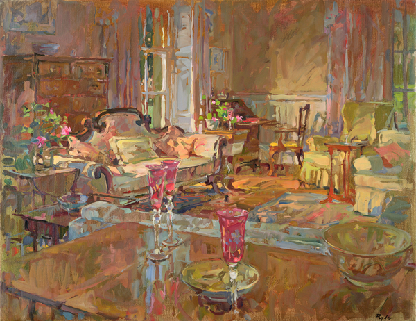 Drawing Room with Venetian Glass à Susan  Ryder