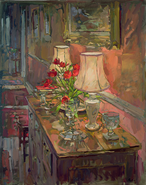Lamps and Tulips à Susan  Ryder